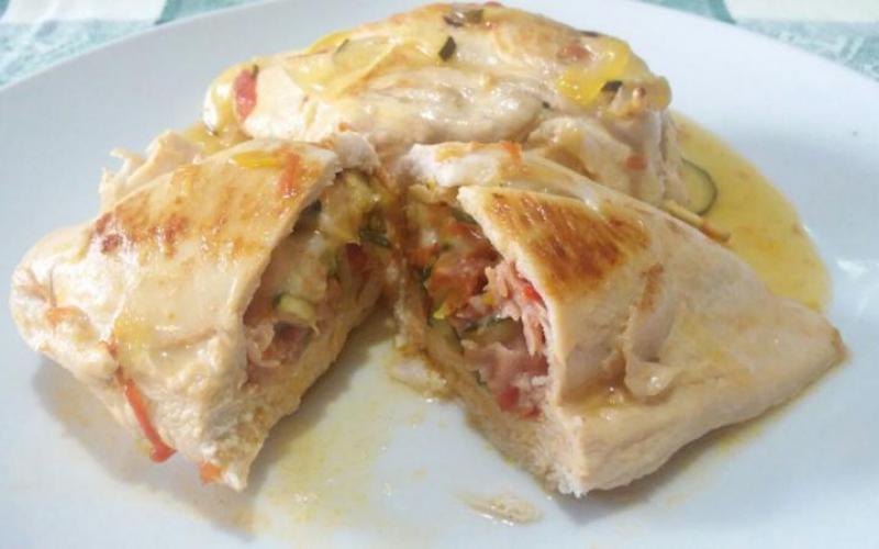 Pechuga de pollo rellena | Recetas de Johanna Prato